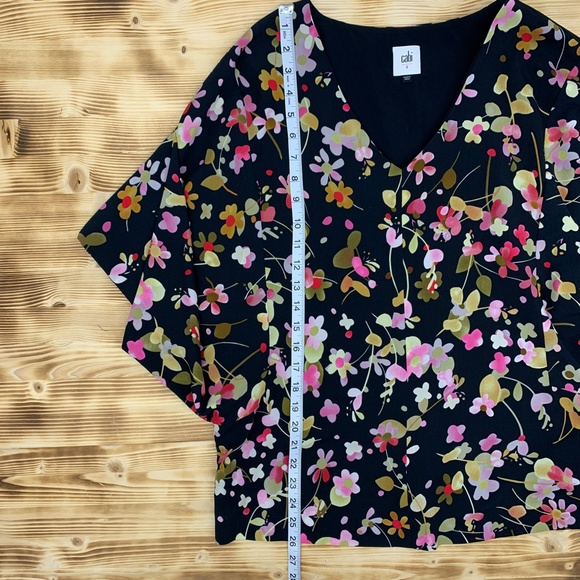 Cabi Charm Floral Print Blouse Style 3695 Sz Small - Picture 8 of 9